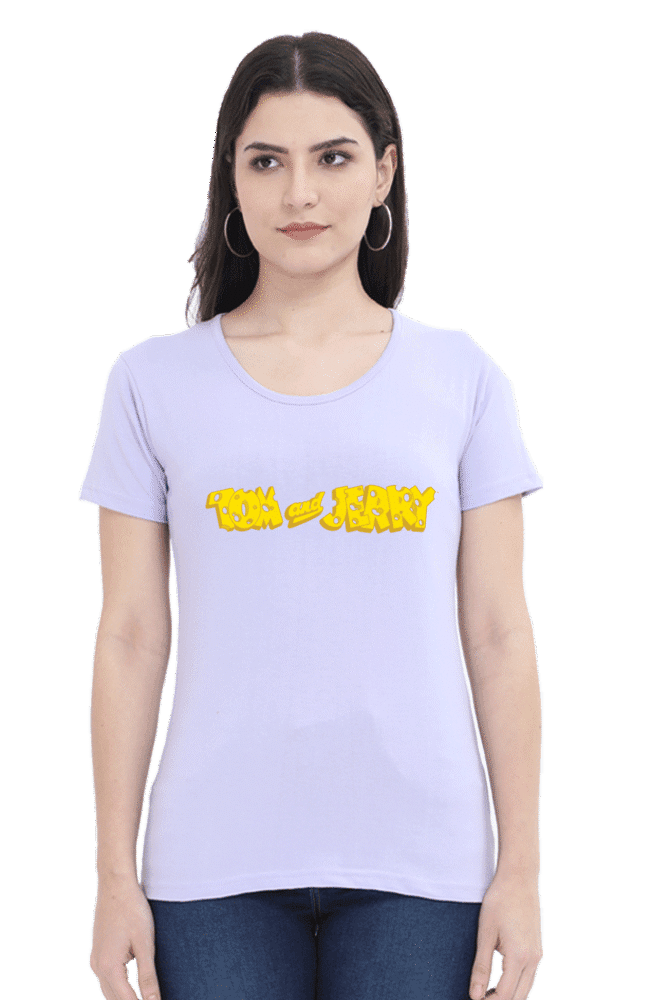 Official Tom and Jerry T-Shirt with classic yellow logo