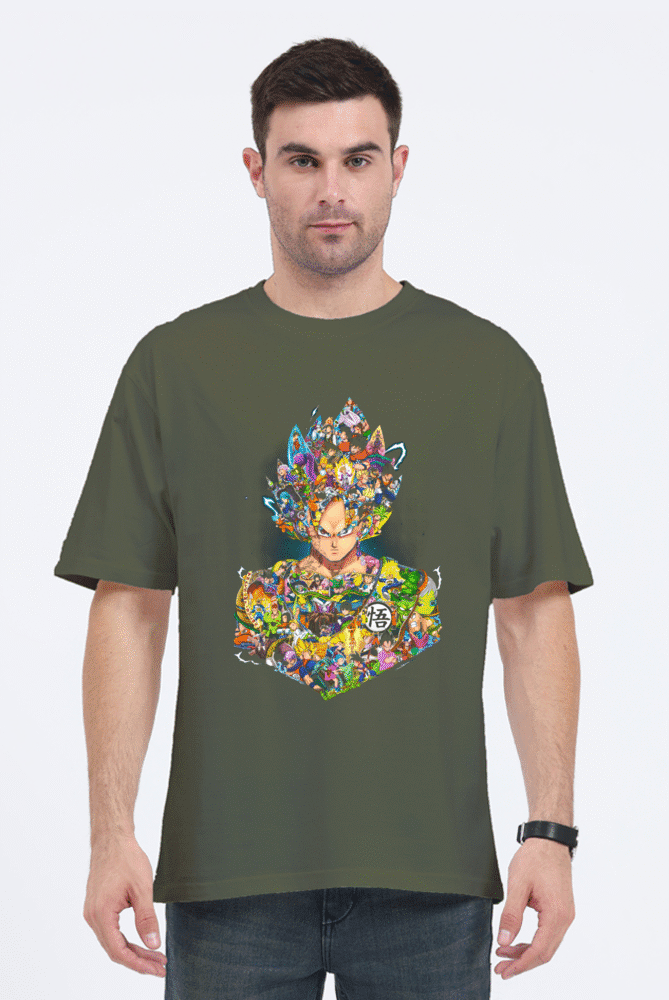 Official Dragon Ball Z Goku T-Shirt with collage art