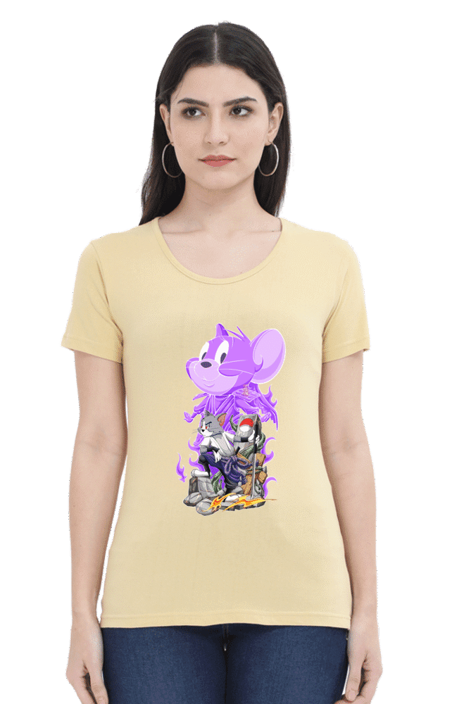 Tom & Jerry Naruto T-Shirt front design - anime crossover tee by HASTUDIO