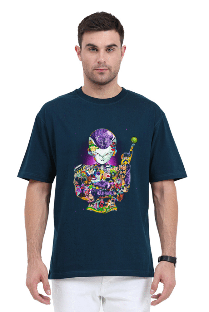 Official Dragon Ball Z Frieza T-Shirt with collage art