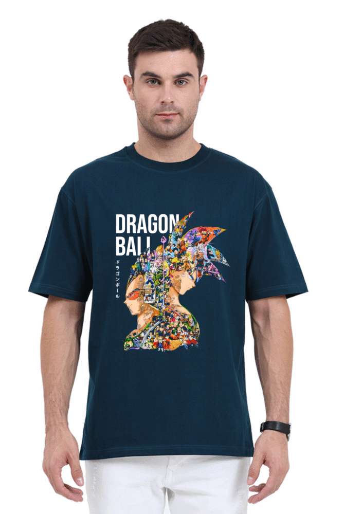 Official Dragon Ball T-Shirt with all-character collage art
