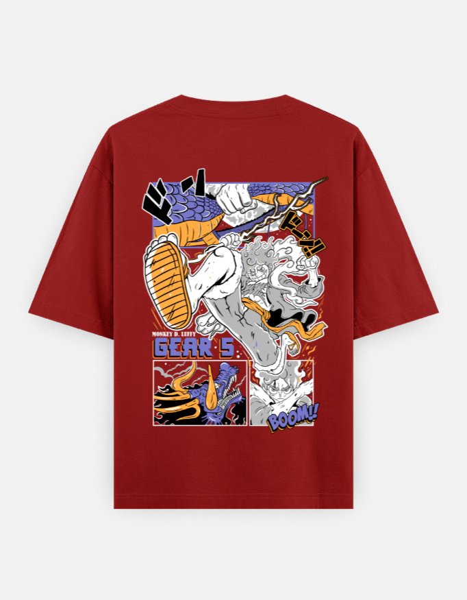 Luffy Gear 5 T-Shirt | Front & Back Graphic - Image 4