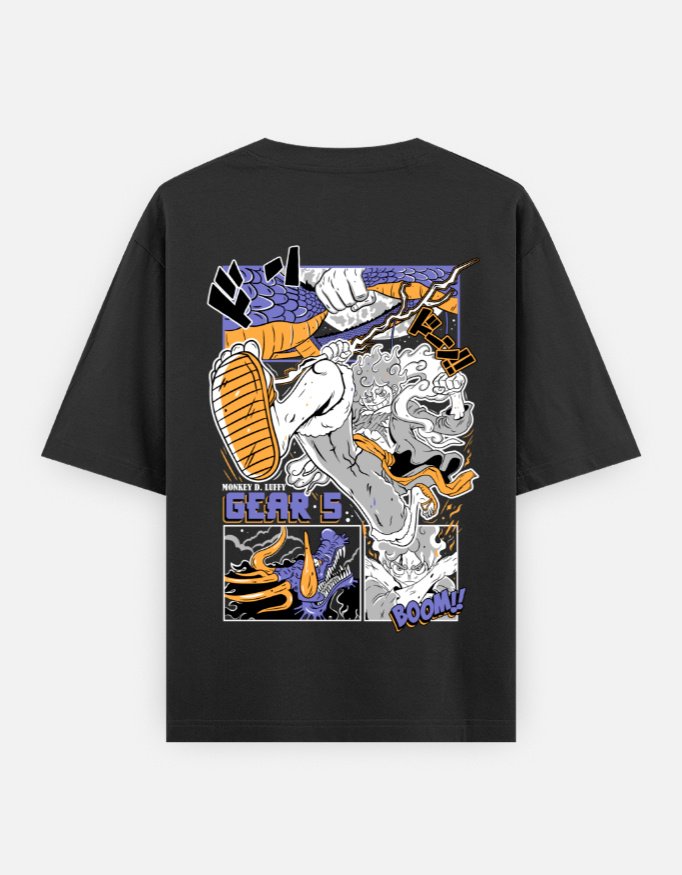 Luffy Gear 5 T-Shirt | Front & Back Graphic - Image 8
