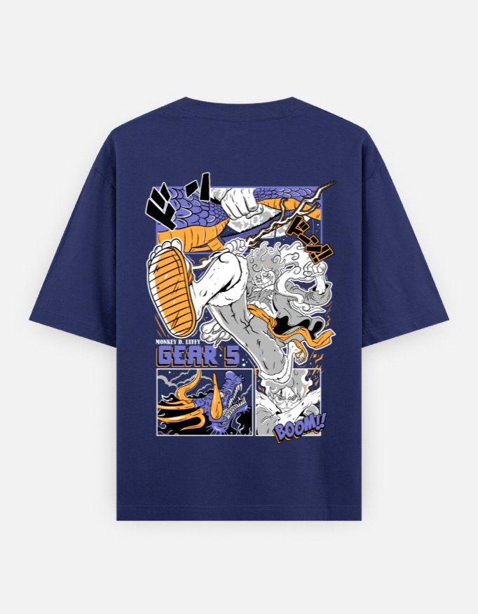 Luffy Gear 5 T-Shirt | Front & Back Graphic - Image 5