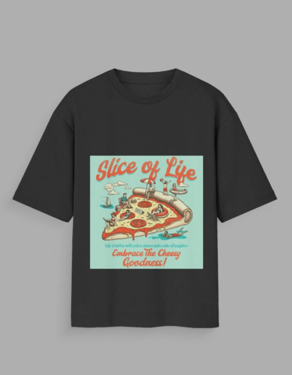 slice of life pizza graphic t shirt